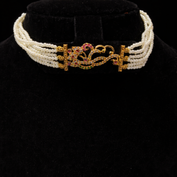 Pearl Choker With Ear rings